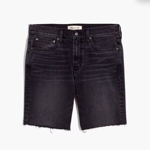 Madewell Mens 9" Cutoff Denim Shorts Sorrento Wash Size 30 Black Light Wash Set